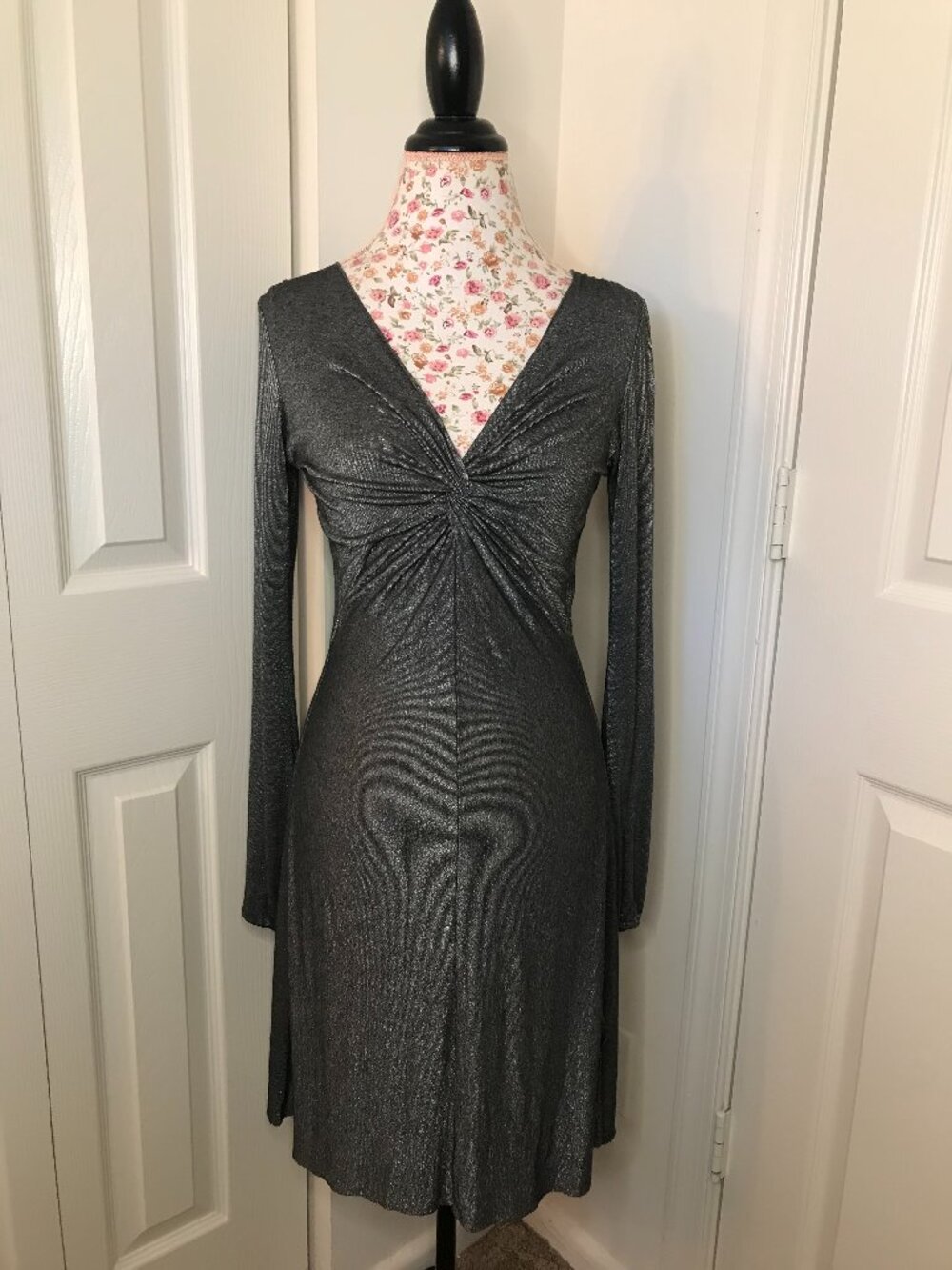 Shiny Silver Cocktail Dress - VELVET (Brand)